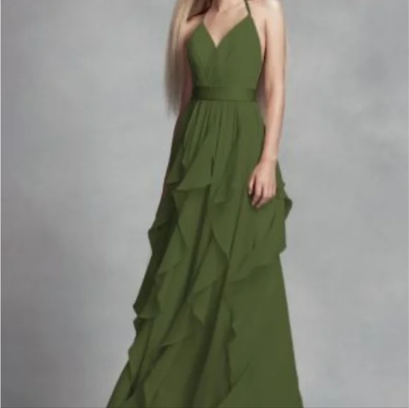 WHITE by Vera Wang Bridesmaid Dress Size 12